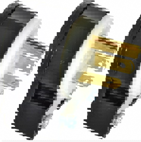 Straight Blade Plug: Industrial, 5-20P, 125VAC, Black & White